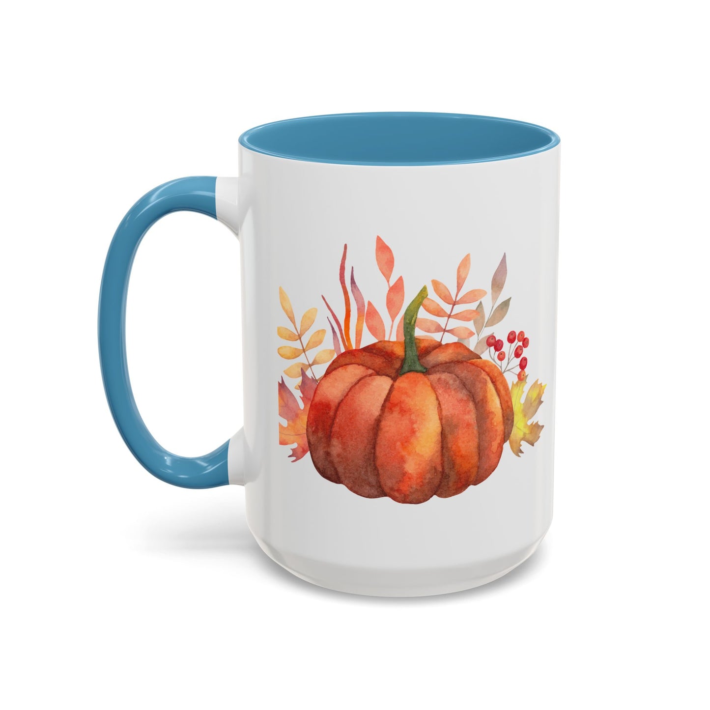 Cozy Pumpkin Accent Coffee Mug | Fall Decor, Gift for Autumn Lovers, Thanksgiving Mug, Pumpkin Spice Latte Cup, Holiday Drinkware