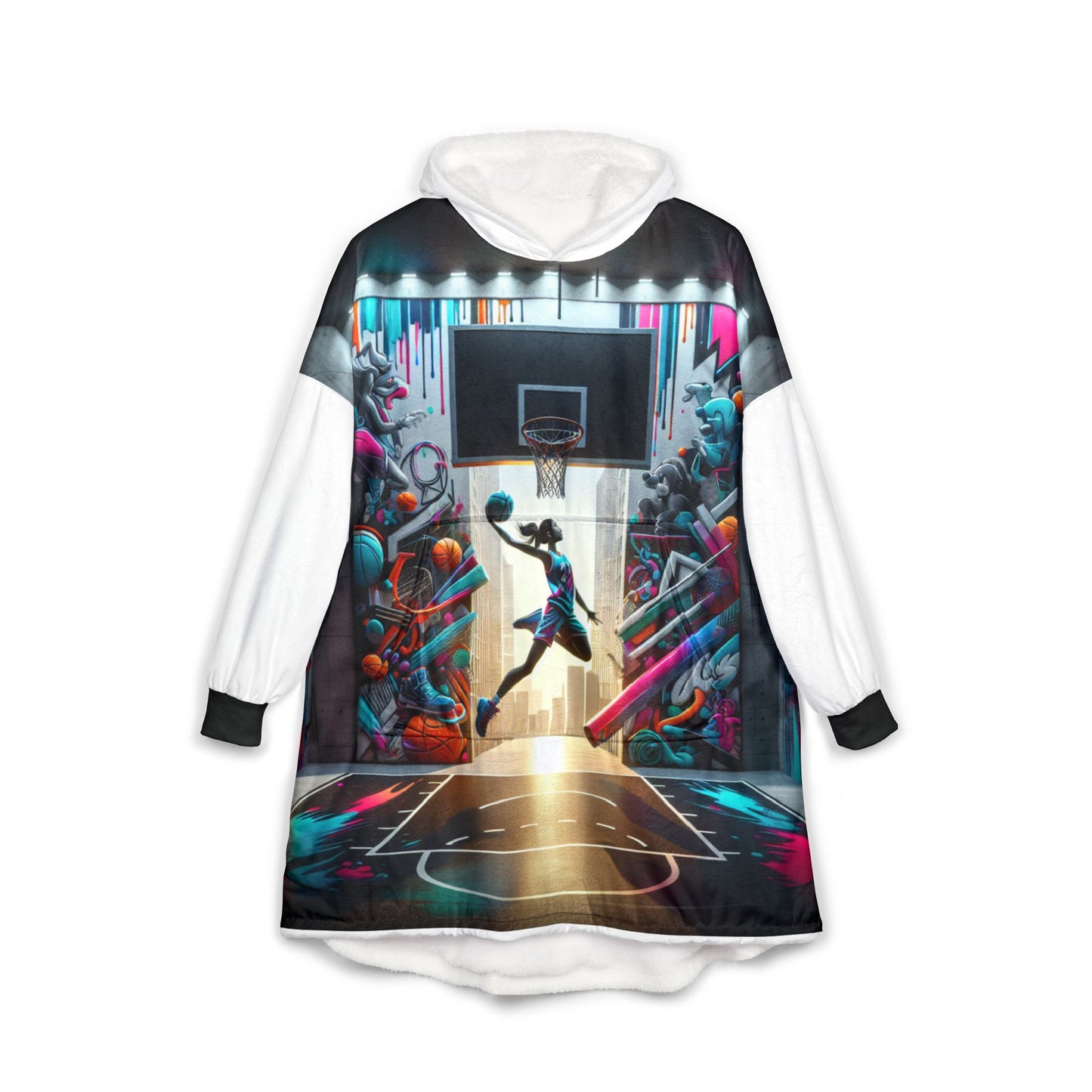 Hoop Dreams Unisex Hooded Blanket