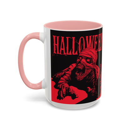 Halloween Accent Coffee Mug | Spooky Coffee Cup for Halloween Lovers, Trick or Treat Mug, Horror Decor, Gift for Fans