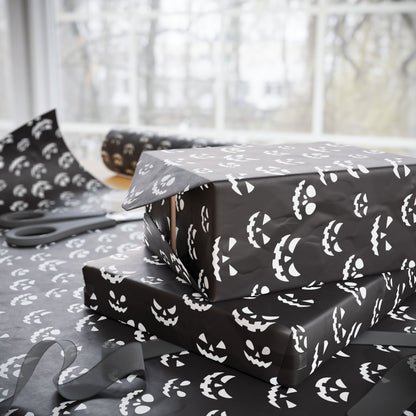 Spooky Halloween Wrapping Paper Roll, Unique Gift Wrap for Halloween Parties, Trick or Treat, Scary Decor, Ghostly Presents