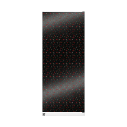 Spooky Halloween Wrapping Paper, Unique Gift Wrap for Halloween, Scary Black and Red Paper, Fun Decorative Wrap, Halloween Party Supplies