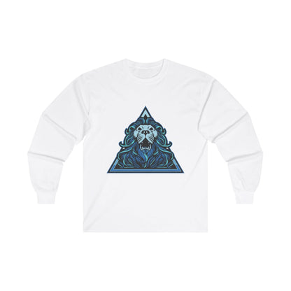 Lion Head in Blue Triangle - Mleem