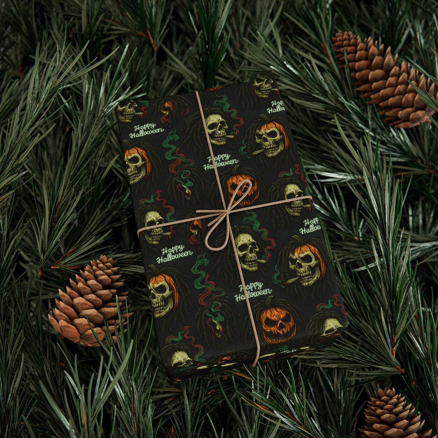 Gothic Halloween Wrapping Paper, Spooky Gift Wrap for October Celebrations, Scary Patterned Gift Wrap, Unique Holiday Wrap, Fun [...]