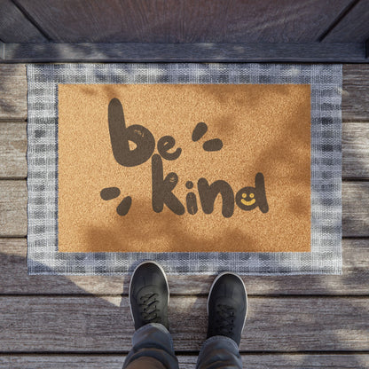 Friendly Welcome Doormat - Be Kind, Home Decor, Gift for New Home, Positive Vibes, Front Door Mat
