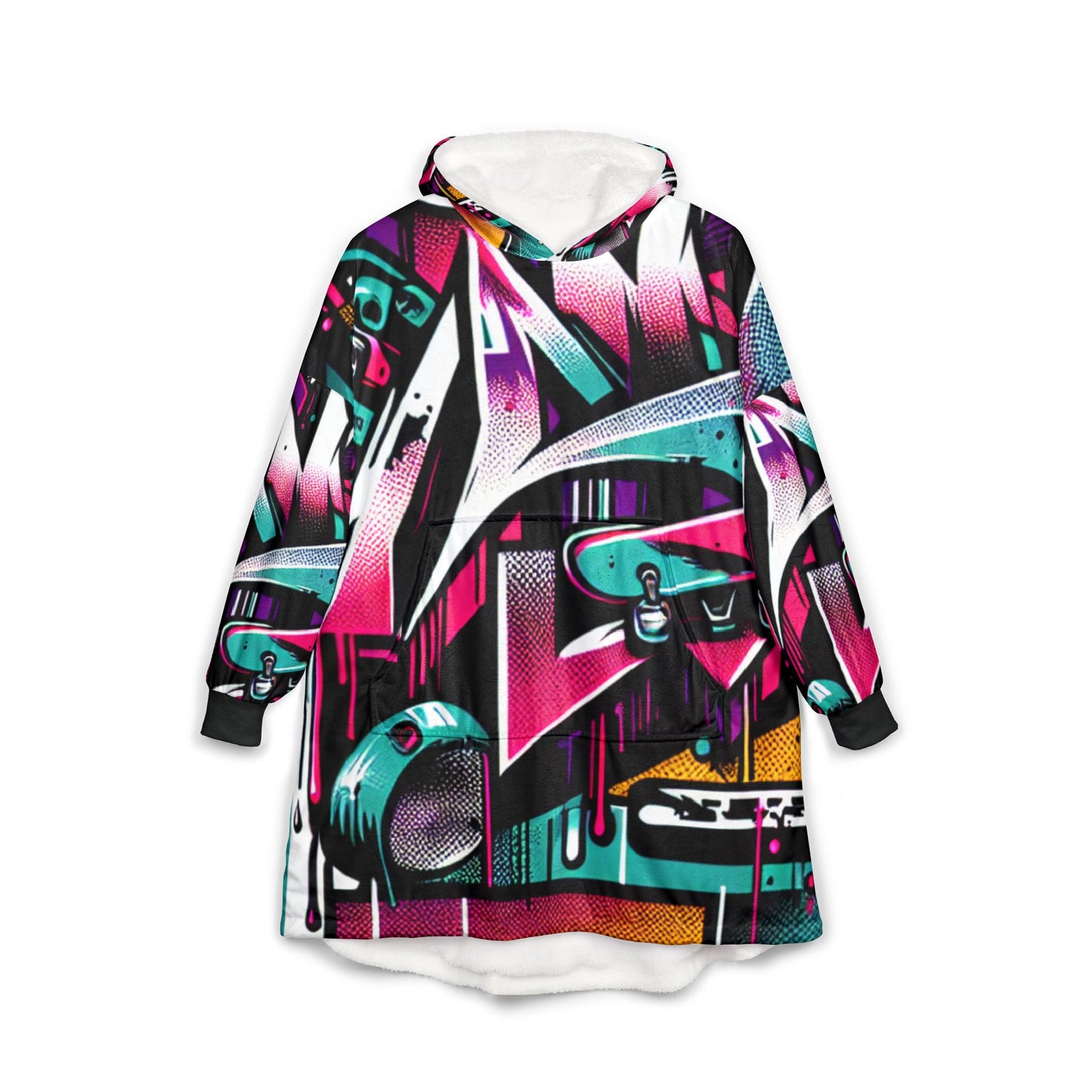 Skateboarding Hooded Blanket