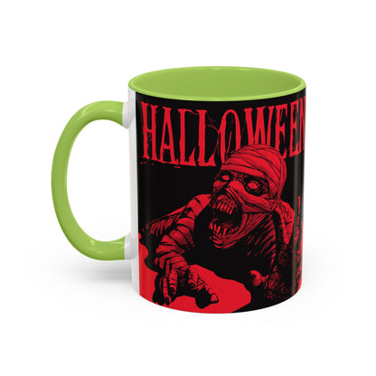 Halloween Accent Coffee Mug | Spooky Coffee Cup for Halloween Lovers, Trick or Treat Mug, Horror Decor, Gift for Fans