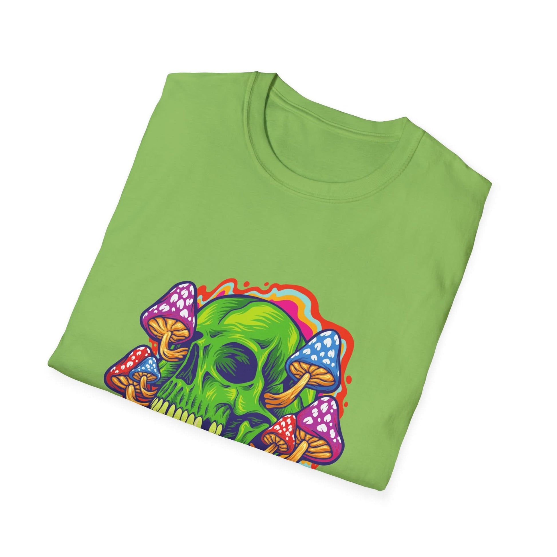 Psychedelic Skull with Mushrooms - Mleem