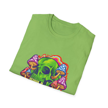 Psychedelic Skull with Mushrooms - Mleem