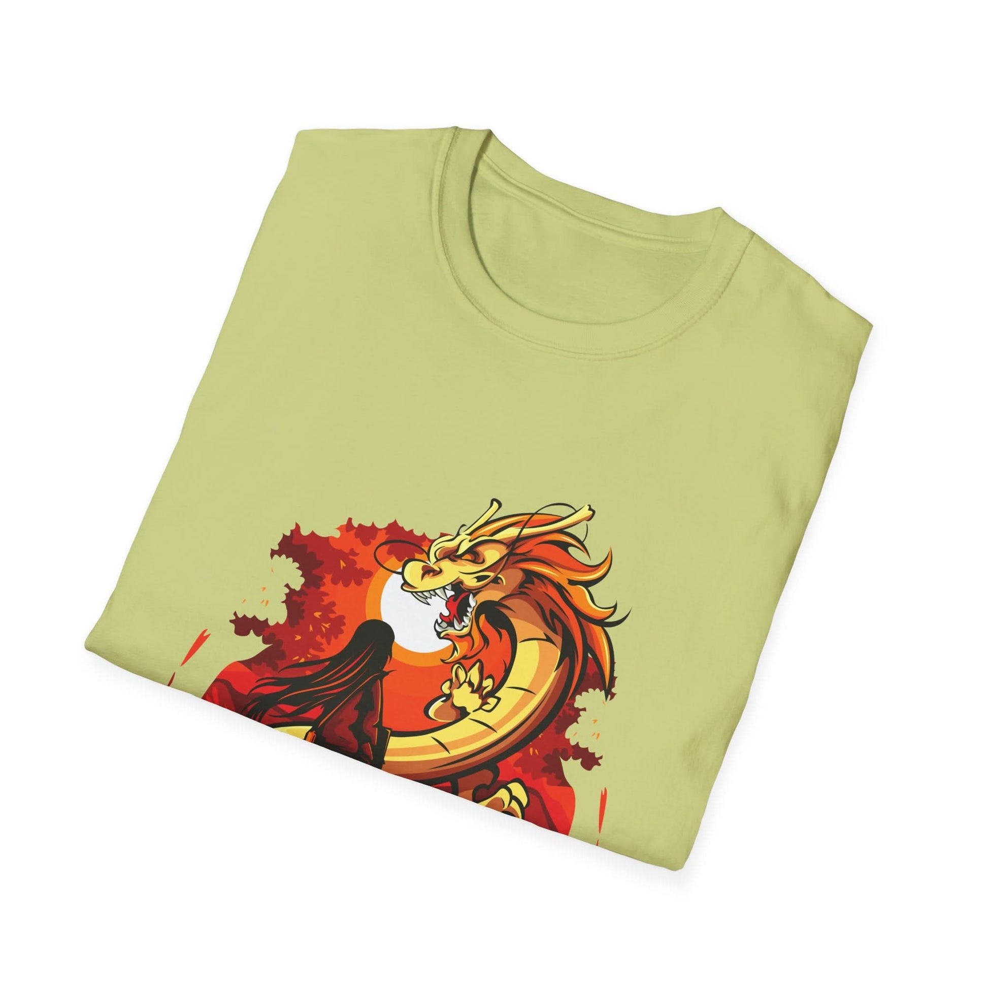 Girl Facing A Dragon - Mleem