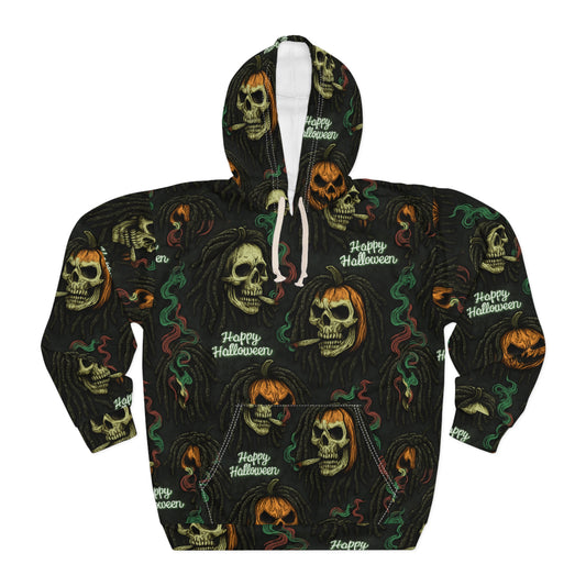 Halloween-Themed Unisex Pullover Hoodie, Spooky Costume, Cozy Sweatshirt, Trick or Treat Gift, Fall Wardrobe Essential
