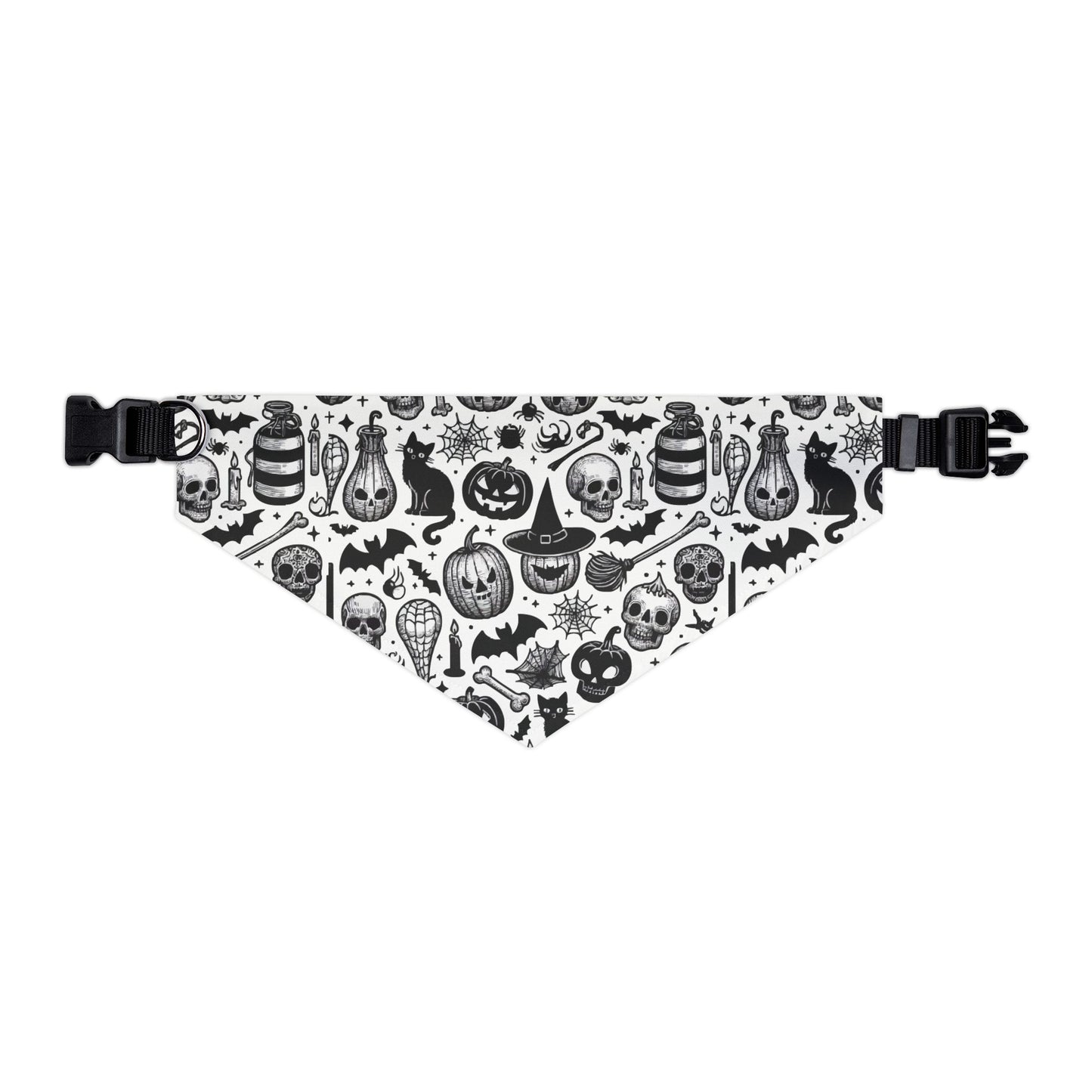 Spooky Pet Bandana Collar for Halloween, Dog Accessory, Halloween Costume, Pet Gift, Festival Fashion, Pet Costume