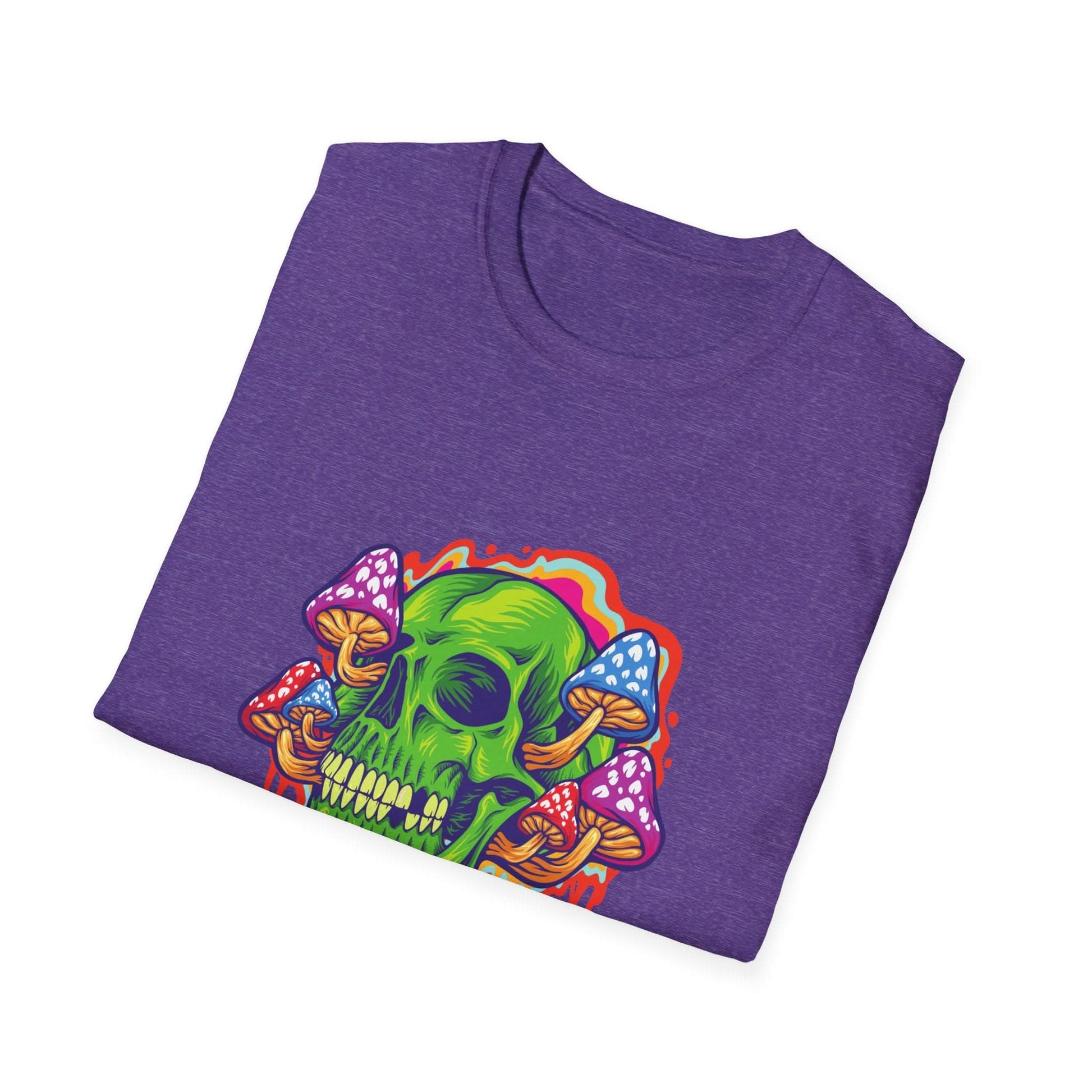 Psychedelic Skull with Mushrooms - Mleem