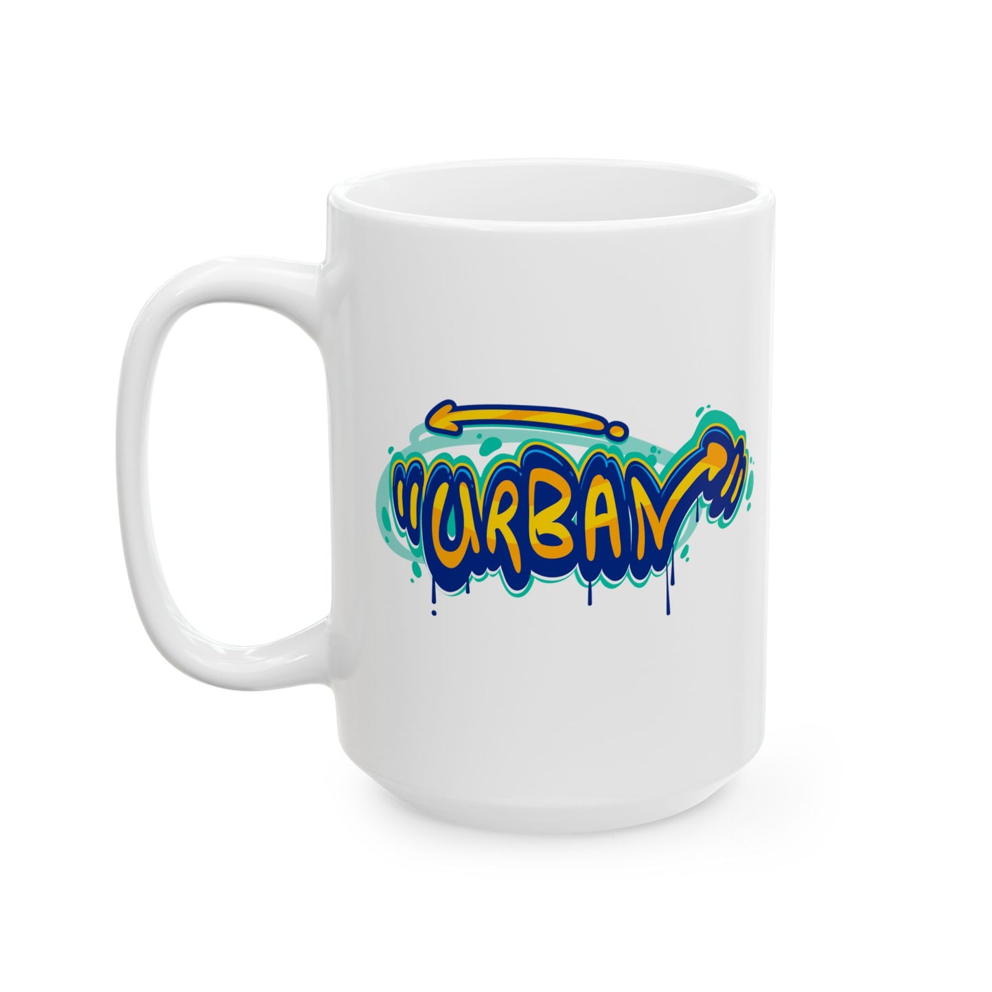 Artistic Coffee Cup, Gift for Artists, Urban Style