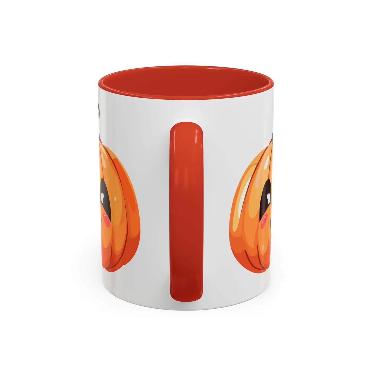 Cute Pumpkin Accent Coffee Mug for Fall, Halloween Decor, Gift for Coffee Lovers, Autumn Kitchenware, Seasonal Drinkware