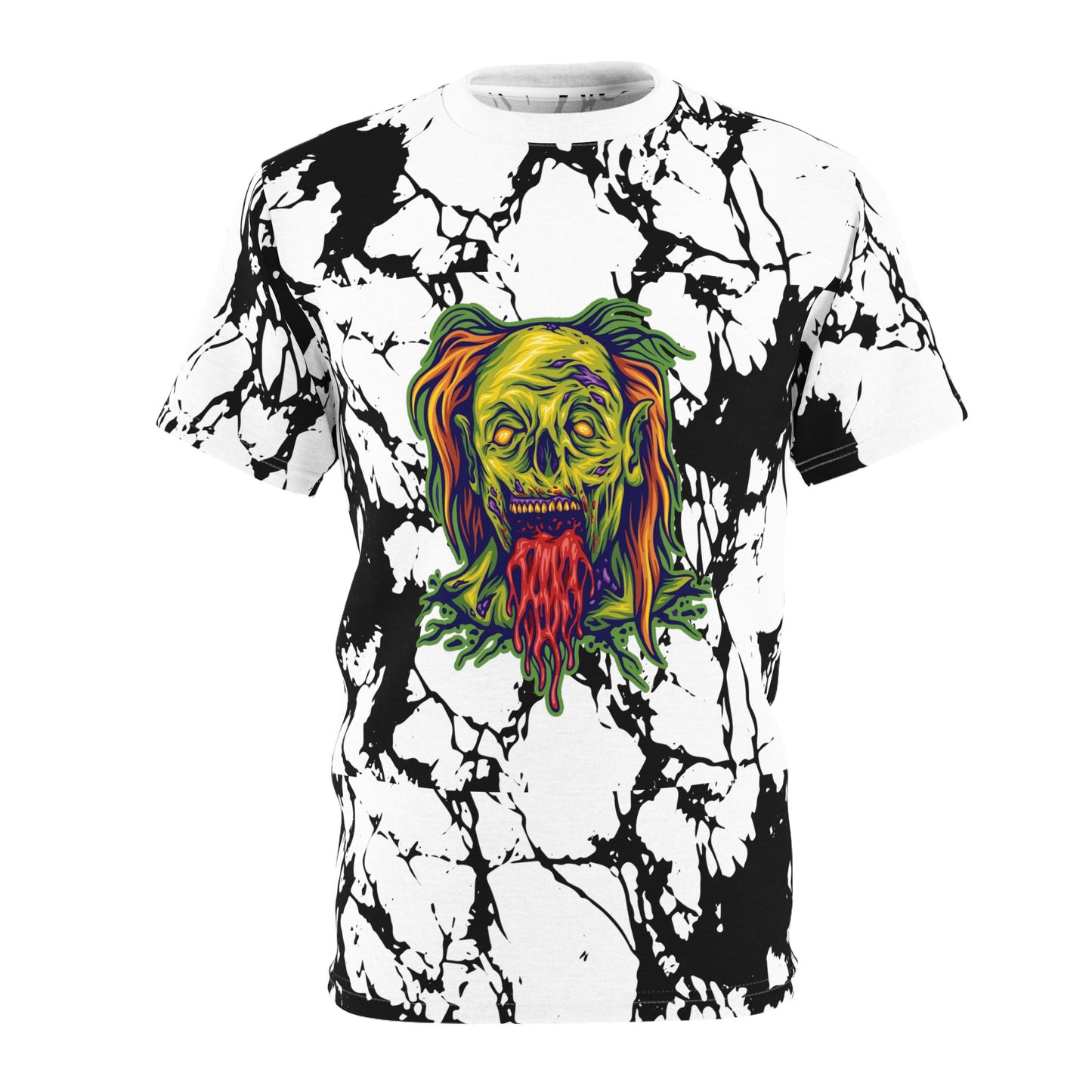 Halloween Graphic Tee, Unisex Cut & Sew T-Shirt, Spooky Shirt, Horror Apparel, Scary Clothing, Unique Gift for Ghoulish Friends