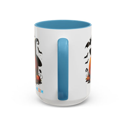 Halloween Pumpkin Accent Coffee Mug – Perfect for Fall, Autumn, Spooky Season, Gift for Coffee Lovers, Home Decor