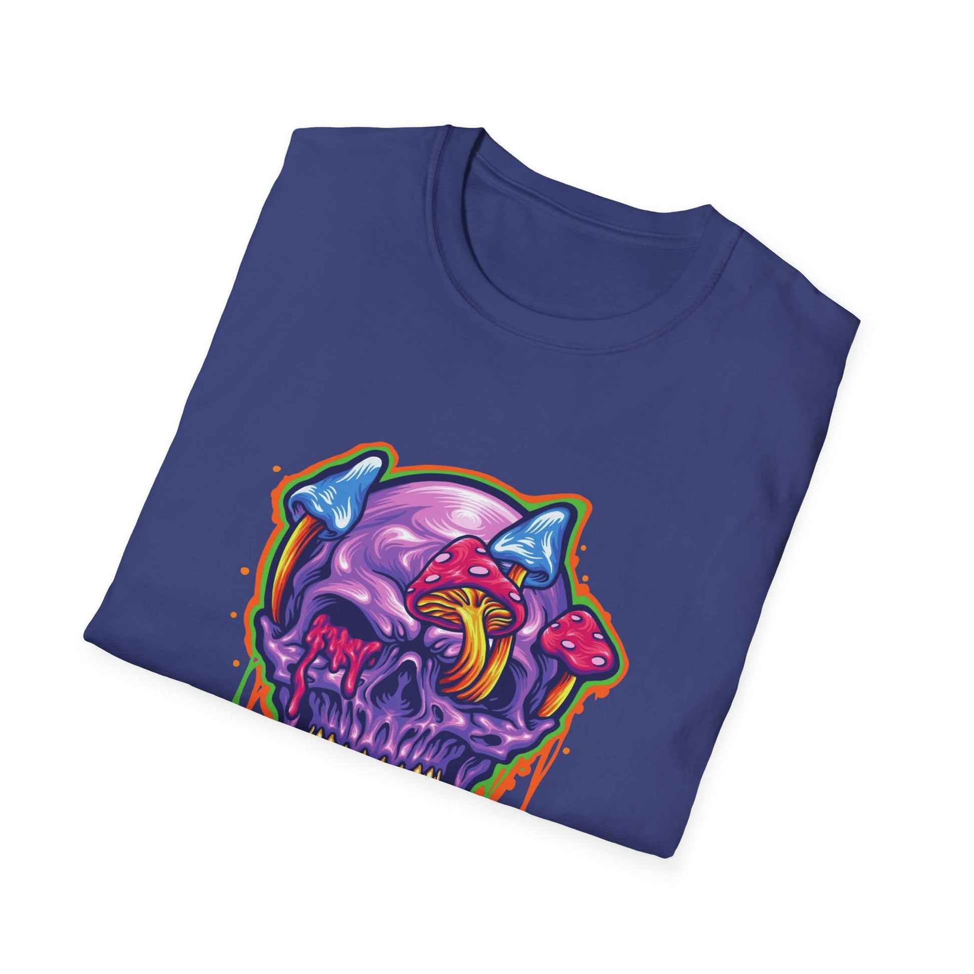 Magic Trippy Skull Mushroom Psychedelic - Mleem