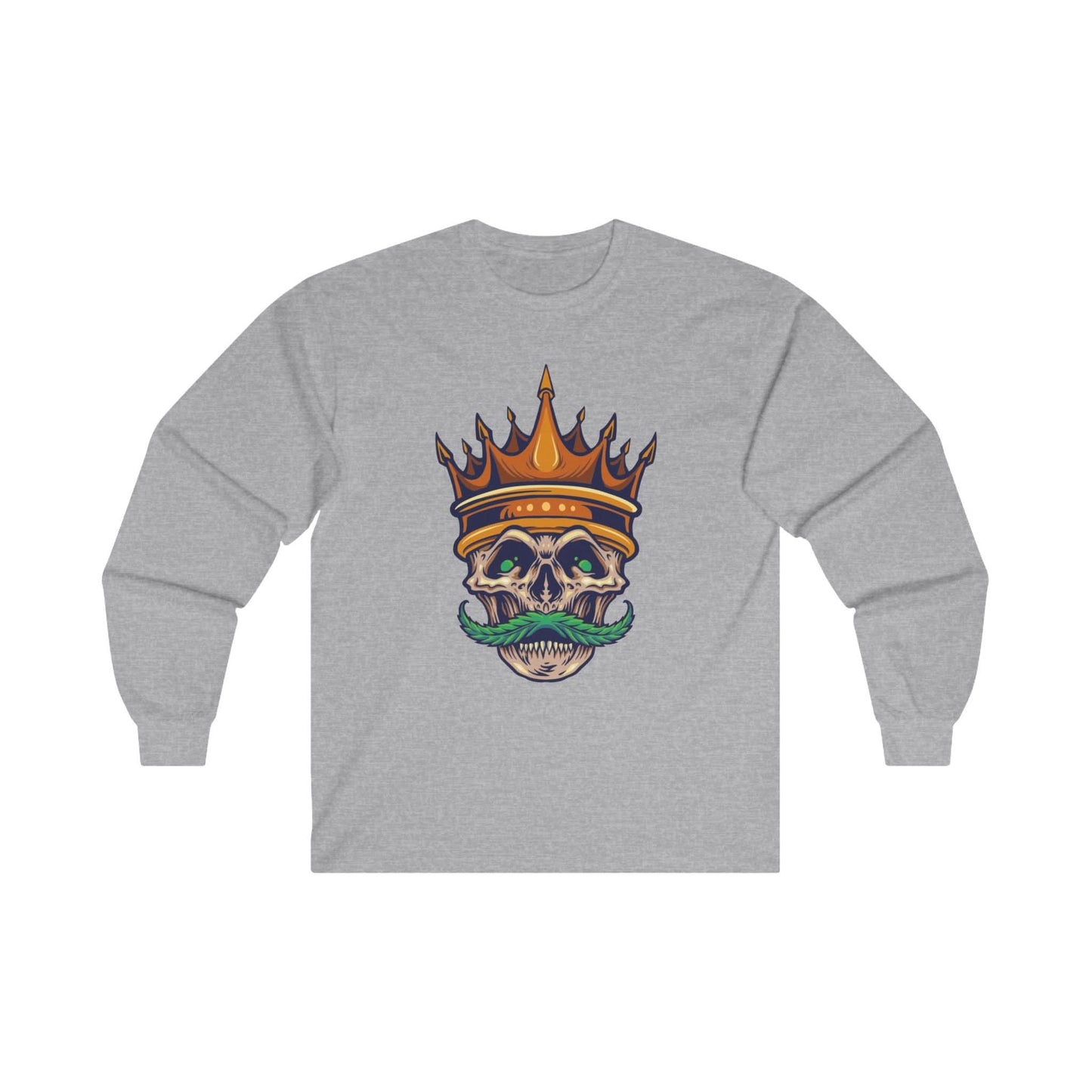 Gold Crown With Weed Mustache - Mleem