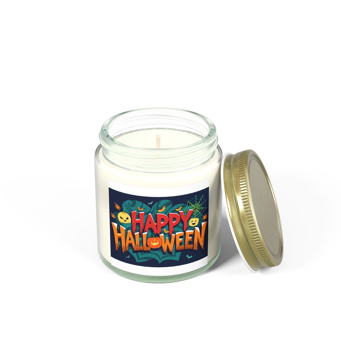 Halloween Themed Scented Candles - Coconut Apricot Wax (4oz, 9oz) | Festive Fall Decor, Trick or Treat Gift, Cozy Autumn Vibes, [...]
