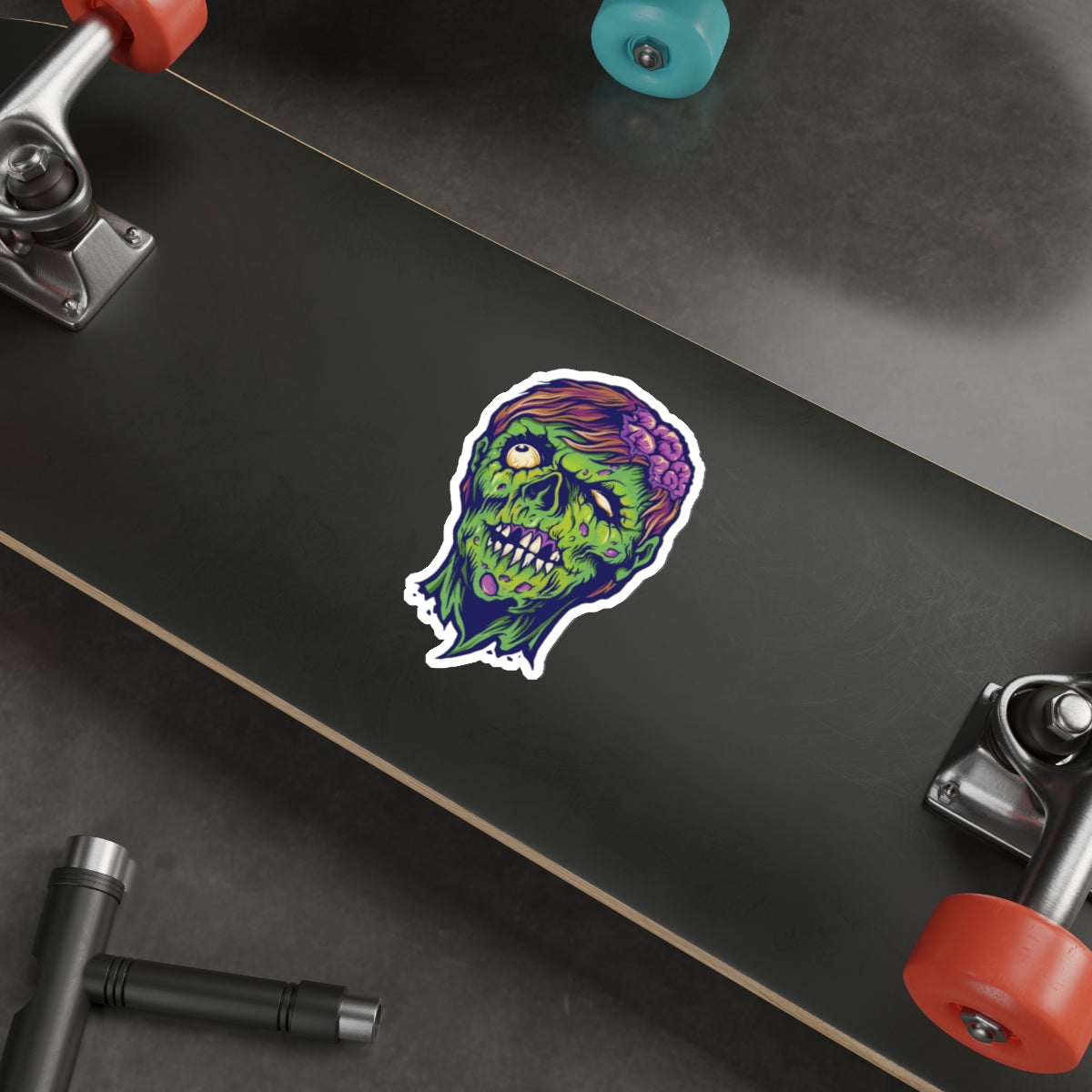 Zombie Die-Cut Stickers - Spooky Decor, Laptop Accessories, Halloween Party Favors, Gift Ideas for Horror Fans, Unique Art