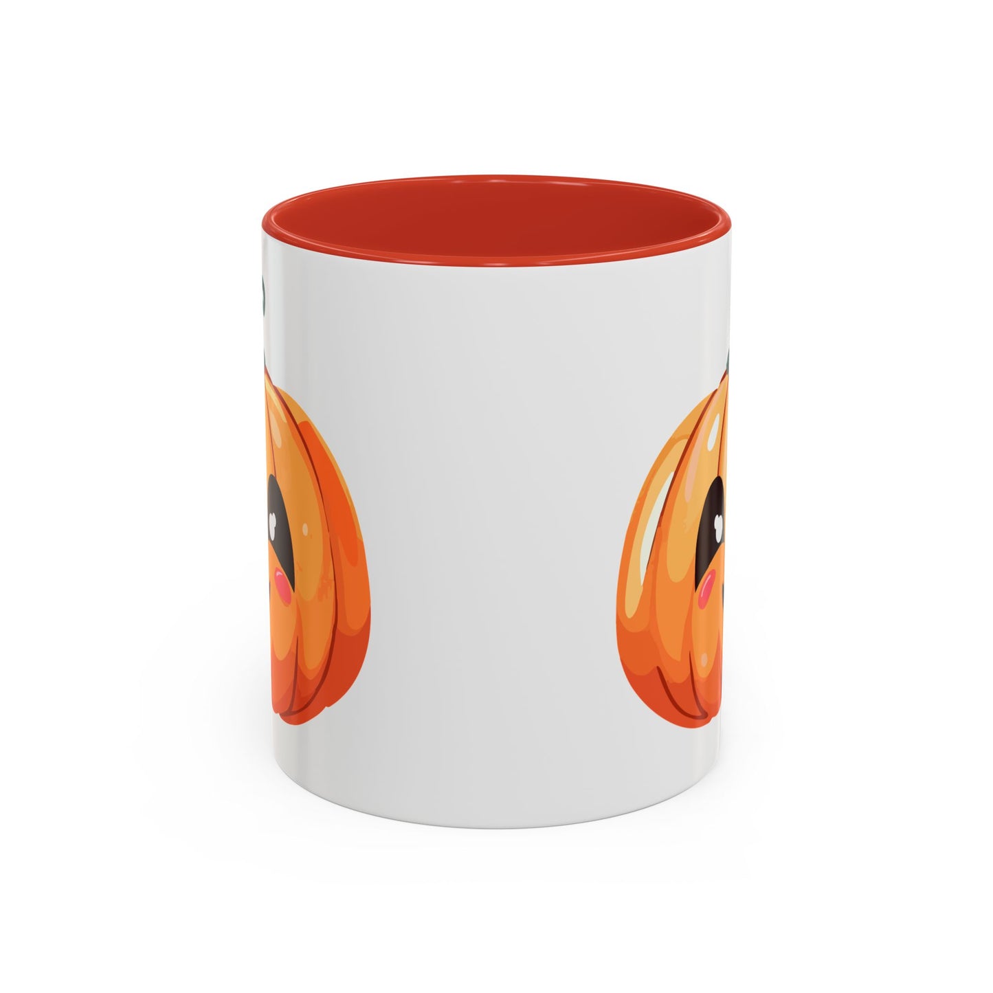 Cute Pumpkin Accent Coffee Mug for Fall, Halloween Decor, Gift for Coffee Lovers, Autumn Kitchenware, Seasonal Drinkware