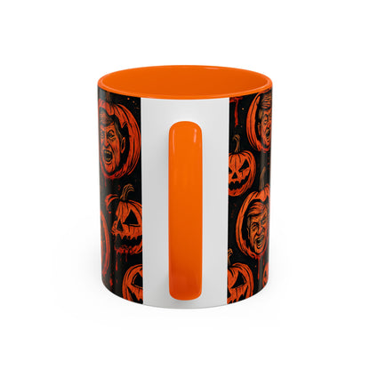 Spooky Pumpkin Faces Coffee Mug | Halloween Gifts, Funny Coffee Cup, Whimsical Mug, Holiday Decor, Unique Gifts