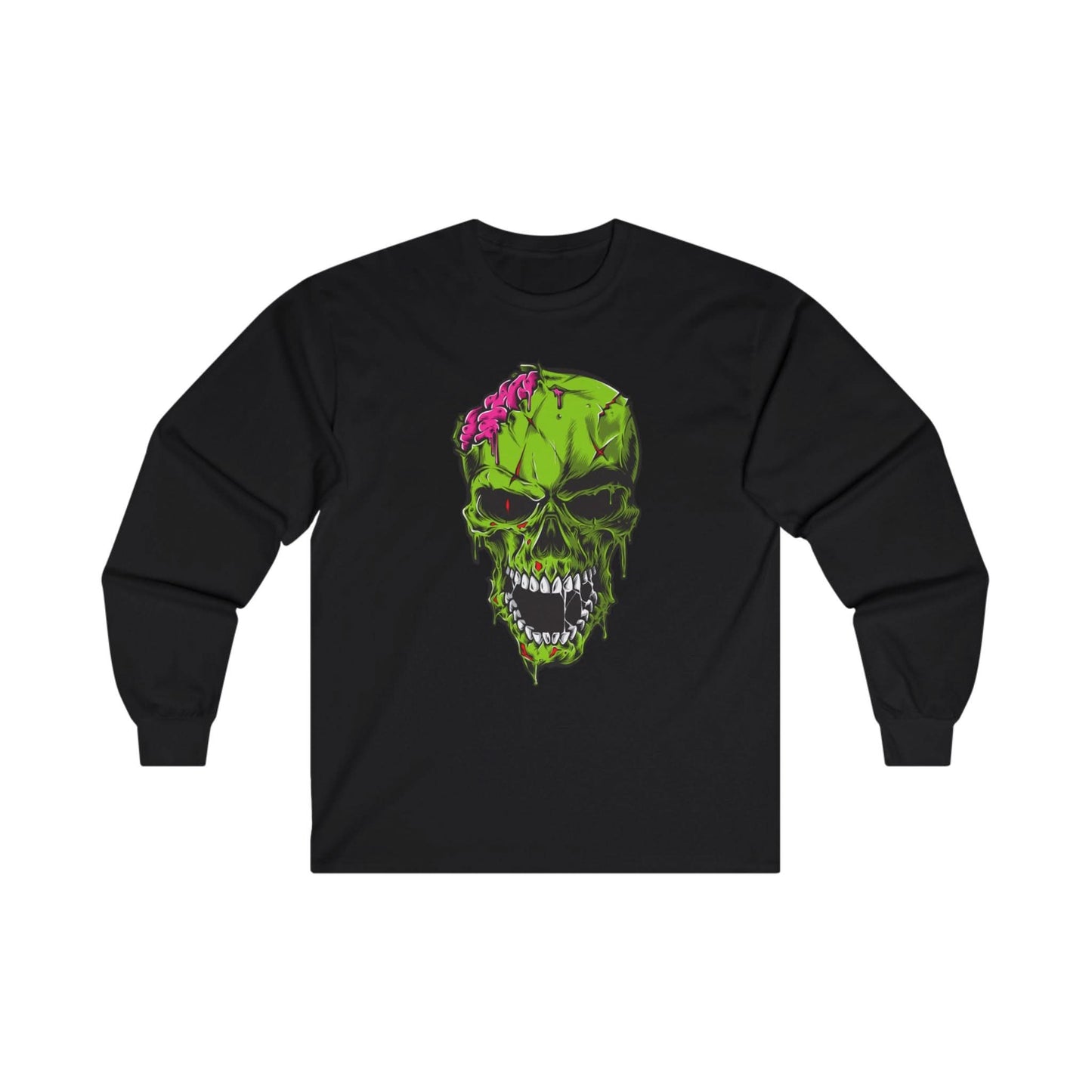 Scary Zombie Head Illustration - Mleem
