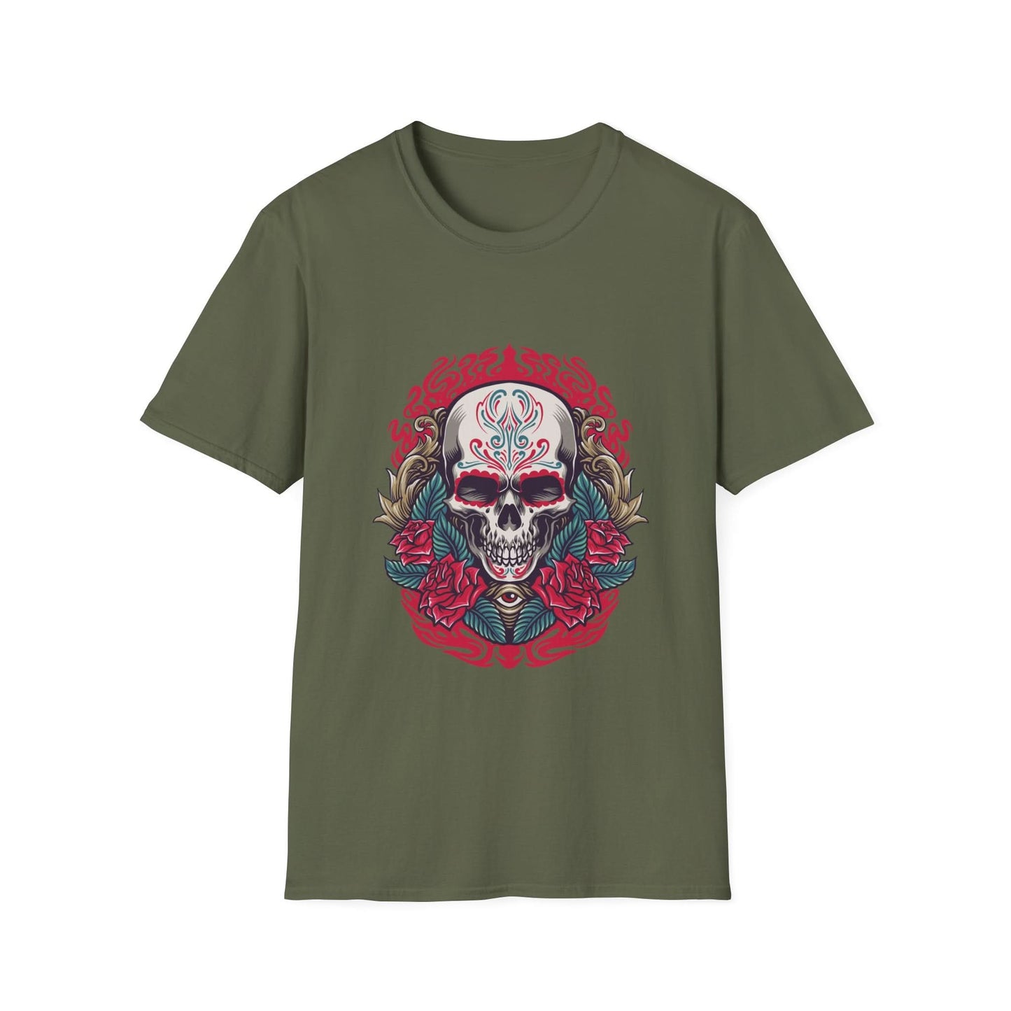 Skull Illustration Dia de Los Muertos - Mleem