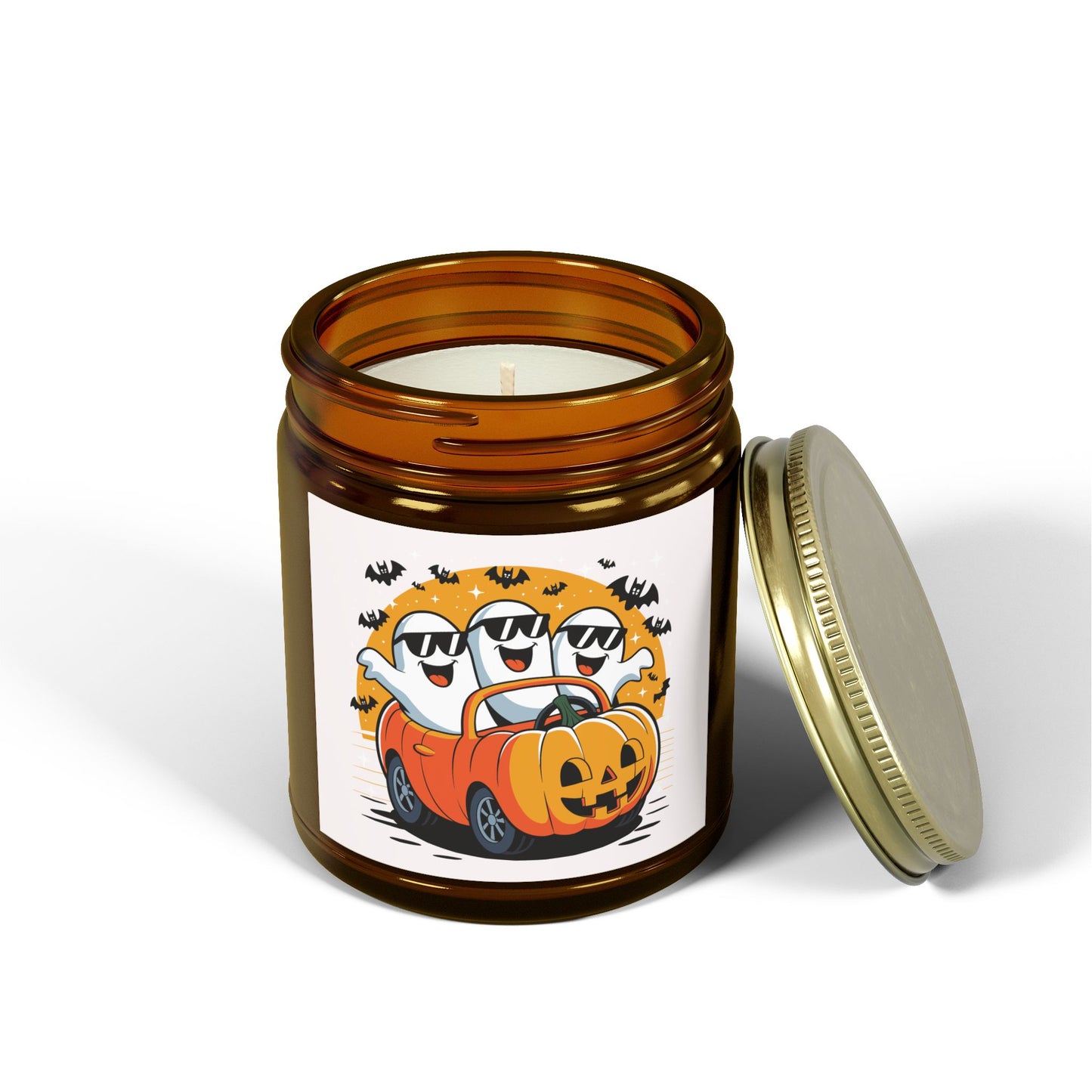 Halloween Scented Candle, Ghost and Pumpkin Car Decor, Fall Home Decor, Spooky Gifts, Aromatic Candle, Cozy Atmosphere