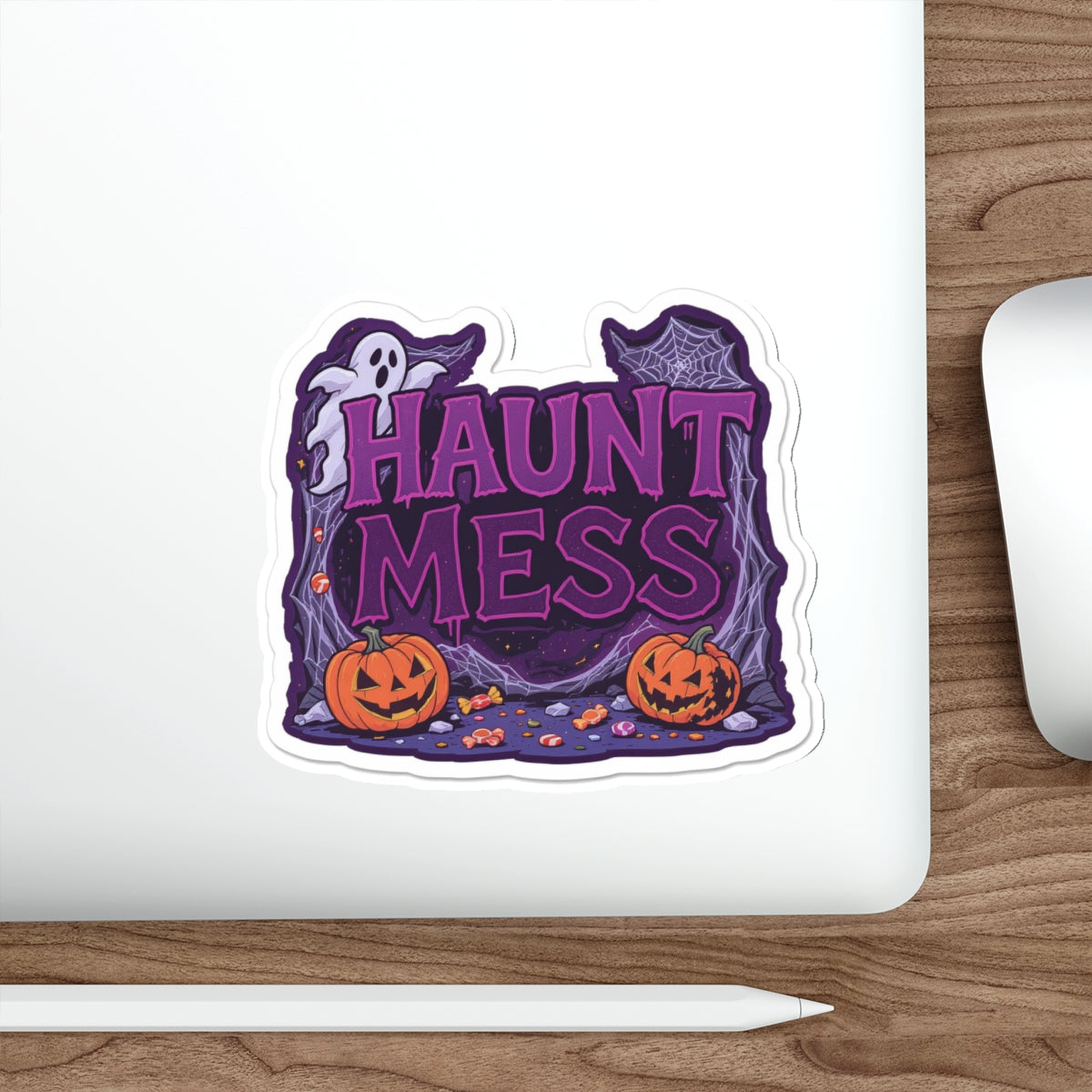 Halloween Haunt Mess Die-Cut Stickers | Spooky Decor, Laptop Stickers, Party Favors, Trick or Treat, Fun Halloween Vibes