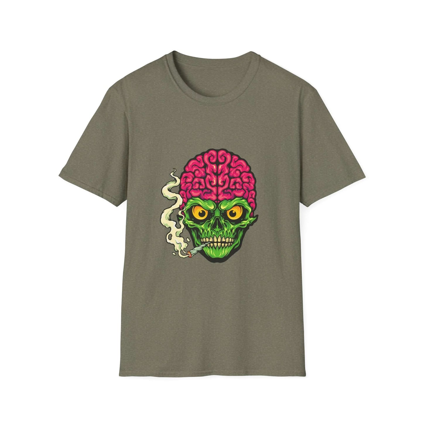 Smoking Skull Weed Cigarette Mascot - Mleem
