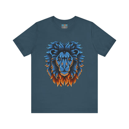 Dynamic Lion Graphic Tee - Unisex Short Sleeve Jersey T-Shirt