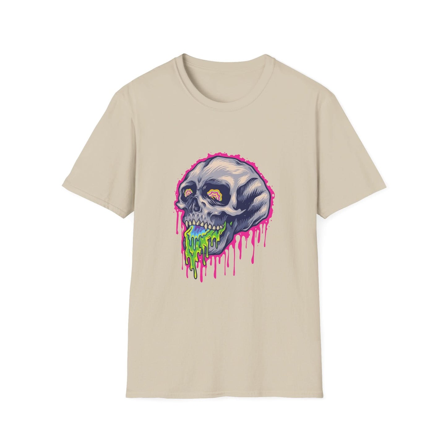 Scary Colorful Stone Skull - Mleem