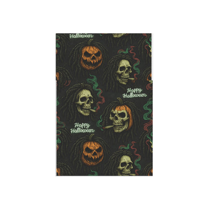 Halloween Garden Banner, Spooky Yard Decoration, Pumpkin & Skull Decor, Outdoor Halloween Decor, Fall Home Accents