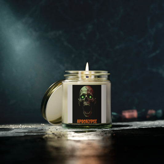 Halloween Scented Candles - Apocalypse Theme, Candle for Spooky Decor, Soy Wax Candle, Unique Gift, Fragrant Candle for Fall