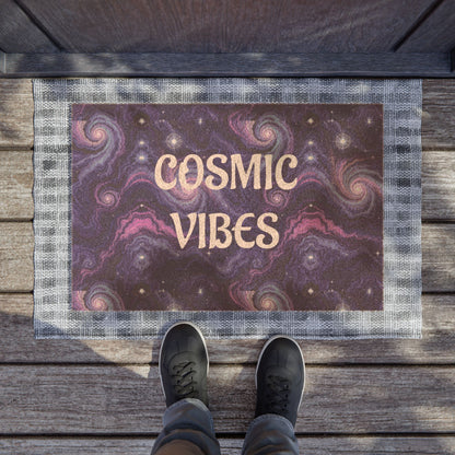 Cosmic Vibes Doormat - Galaxy Welcome Mat, Home Decor, Astrological Gifts, Space Lover Gift, Front Porch Welcome