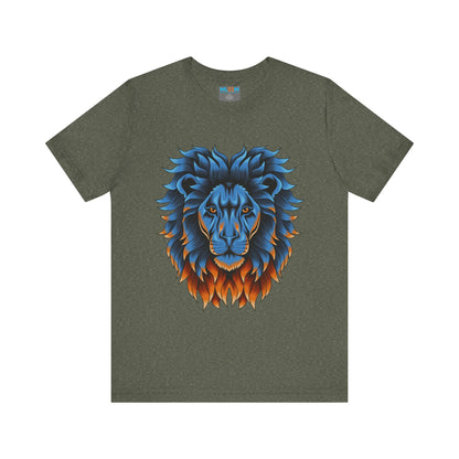 Dynamic Lion Graphic Tee - Unisex Short Sleeve Jersey T-Shirt