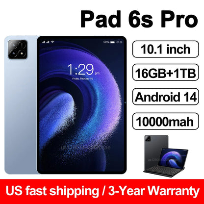 Original Pad 6S Pro Tablet 10.1" 16GB+1TB