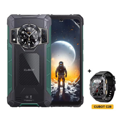 Cubot KingKong ACE 2 Ultra-thin Rugged Smartphone Android 14 16GB RAM(6GB+10GB),+128GB ROM 6.56" 90Hz Screen NFC Cell Phone - Mleem