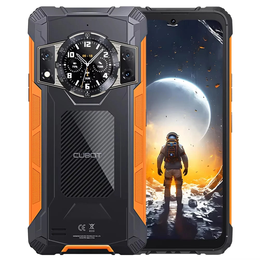 Cubot KingKong ACE 2 Ultra-thin Rugged Smartphone Android 14 16GB RAM(6GB+10GB),+128GB ROM 6.56" 90Hz Screen NFC Cell Phone - Mleem