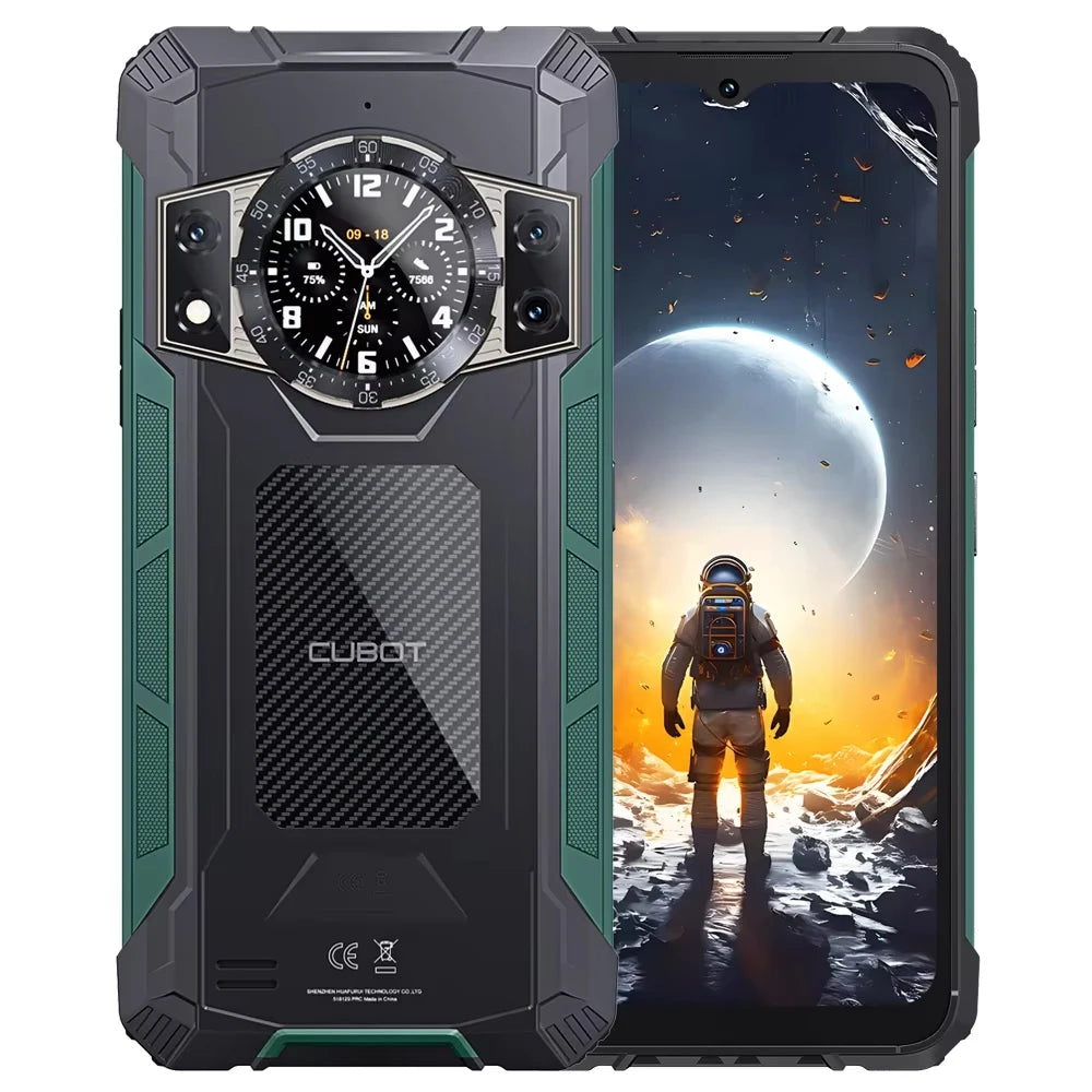 Cubot KingKong ACE 2 Ultra-thin Rugged Smartphone Android 14 16GB RAM(6GB+10GB),+128GB ROM 6.56" 90Hz Screen NFC Cell Phone - Mleem