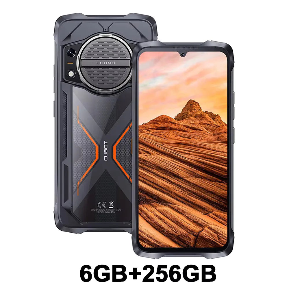 Cubot KingKong Power 3 Rugged Smartphone 123dB Speaker Helio G99 6.72" 120Hz Screen 24GB+256GB 10200mAh Battery 33W Fast Charge - Mleem