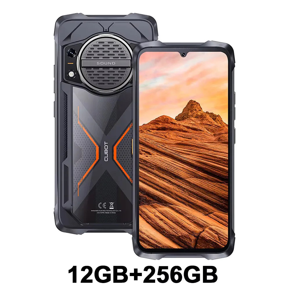 Cubot KingKong Power 3 Rugged Smartphone 123dB Speaker Helio G99 6.72" 120Hz Screen 24GB+256GB 10200mAh Battery 33W Fast Charge - Mleem