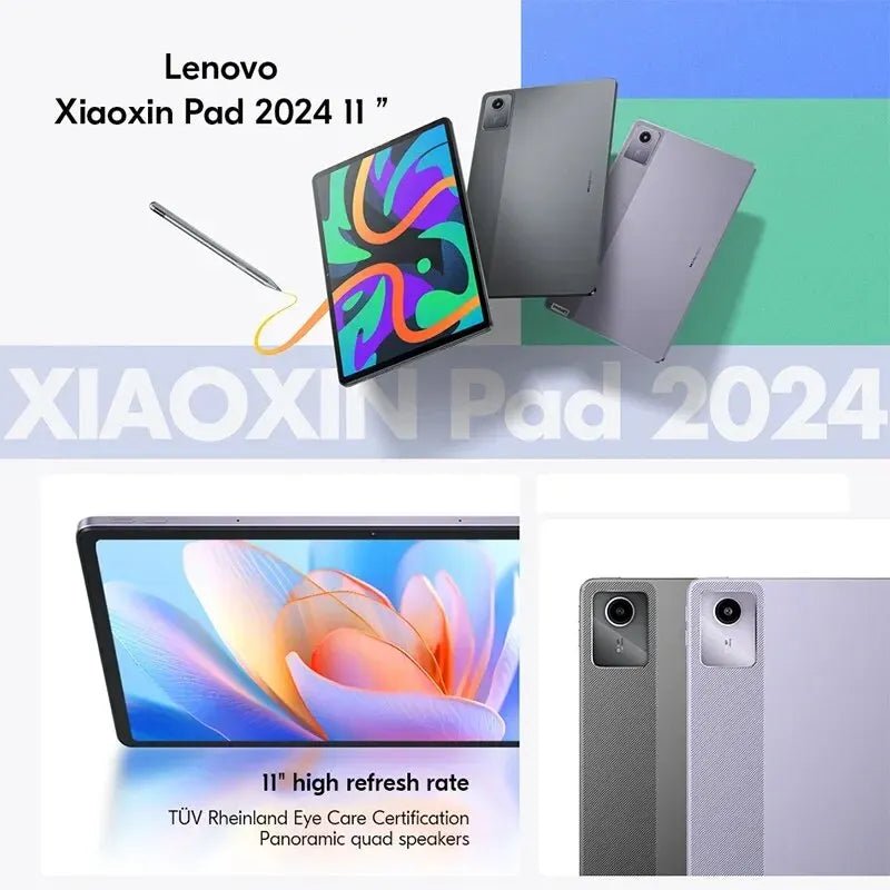 Global ROM Lenovo XiaoXin Pad 2024 Tablet 8GB 128GB Pads Qualcomm Snapdragon 685 Octa Core 11" WIFI 8MP Cam7040mAh 20W Charger - Mleem - 14:691#Grey;200000828:200003983#6GB128GB - Global ROM Lenovo XiaoXin Pad 2024 Tablet 8GB 128GB Pads Qualcomm Snapdragon 685 Octa Core 11" WIFI 8MP Cam7040mAh 20W Charger - Mleem