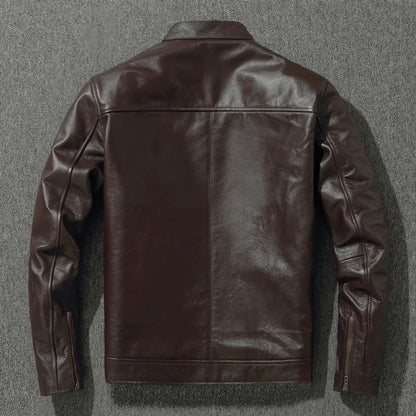 Vintage Cowhide Bomber Jacket