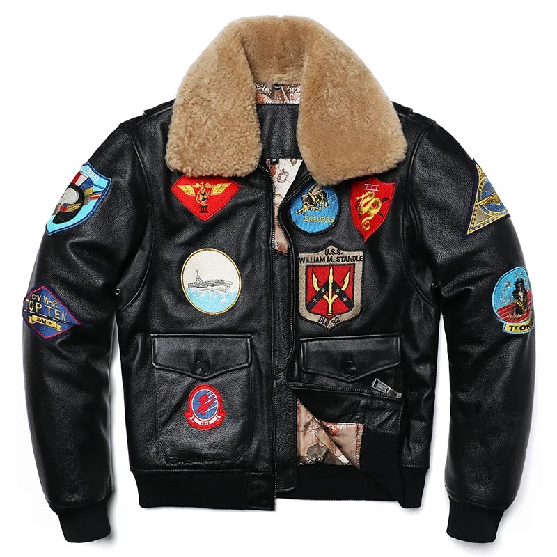 Military G1 Flight Jacket - Cowhide Leather M212