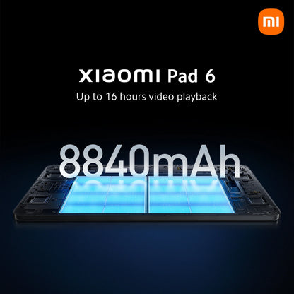 Global Version Xiaomi Pad 6 Tablet 11-inch 128GB 256GB Snapdragon 870 Processor 144Hz WQHD+ 8840mAh 33W Fast Charging Tablet