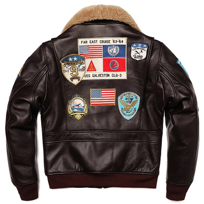 Military G1 Flight Jacket - Cowhide Leather M212