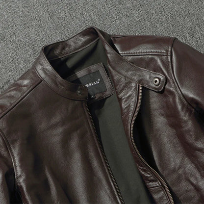 Vintage Cowhide Bomber Jacket