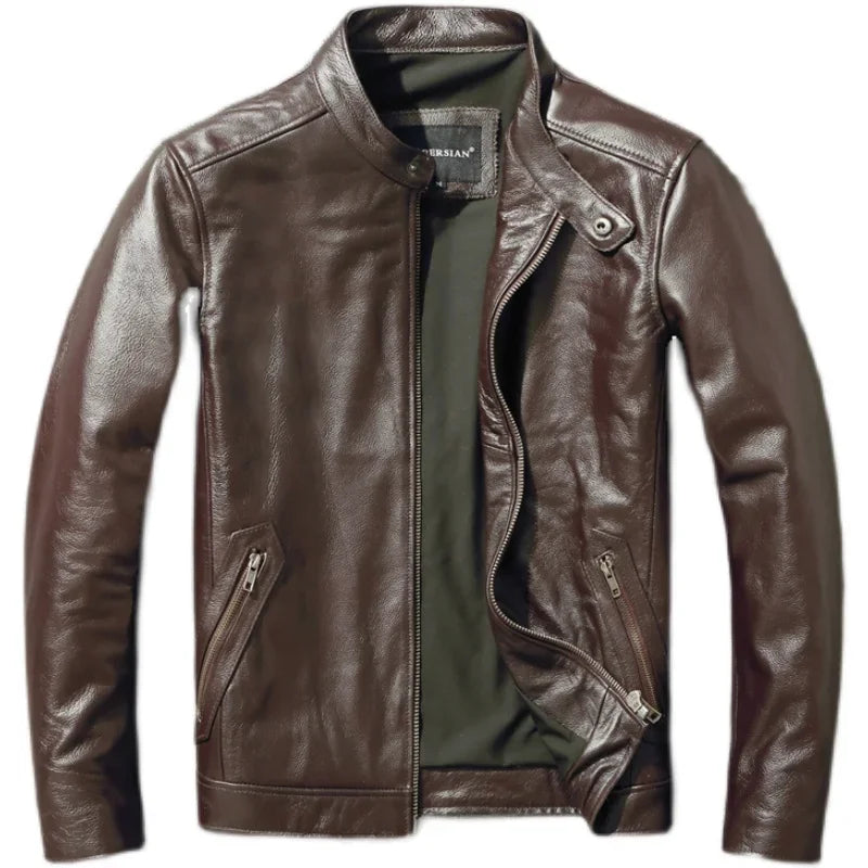 Vintage Cowhide Bomber Jacket